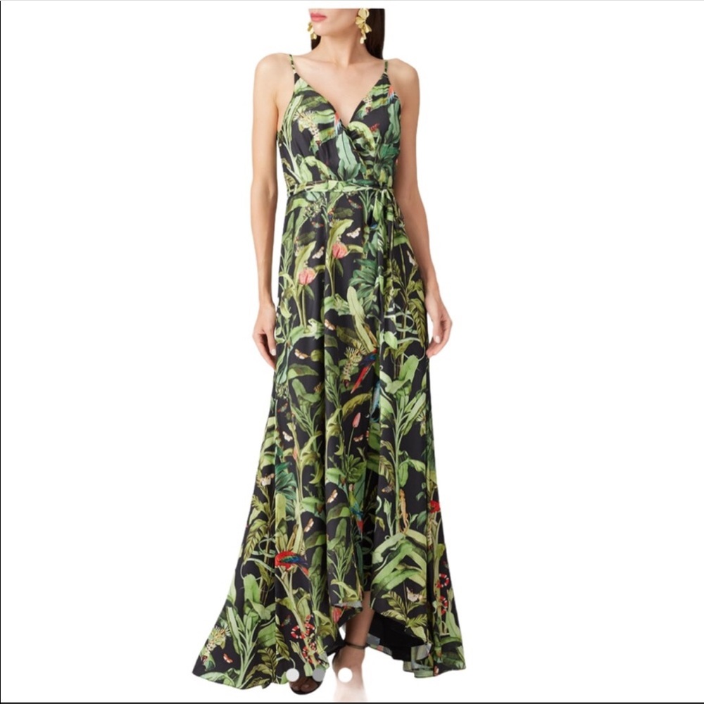 Hutch Printed Leah Rainforest Maxi Dress L